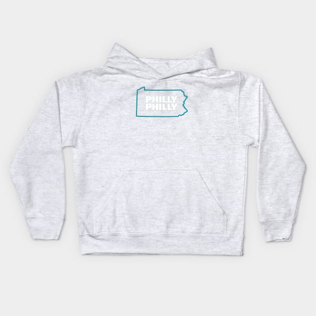 Philly Philly State Kids Hoodie by Philly Drinkers